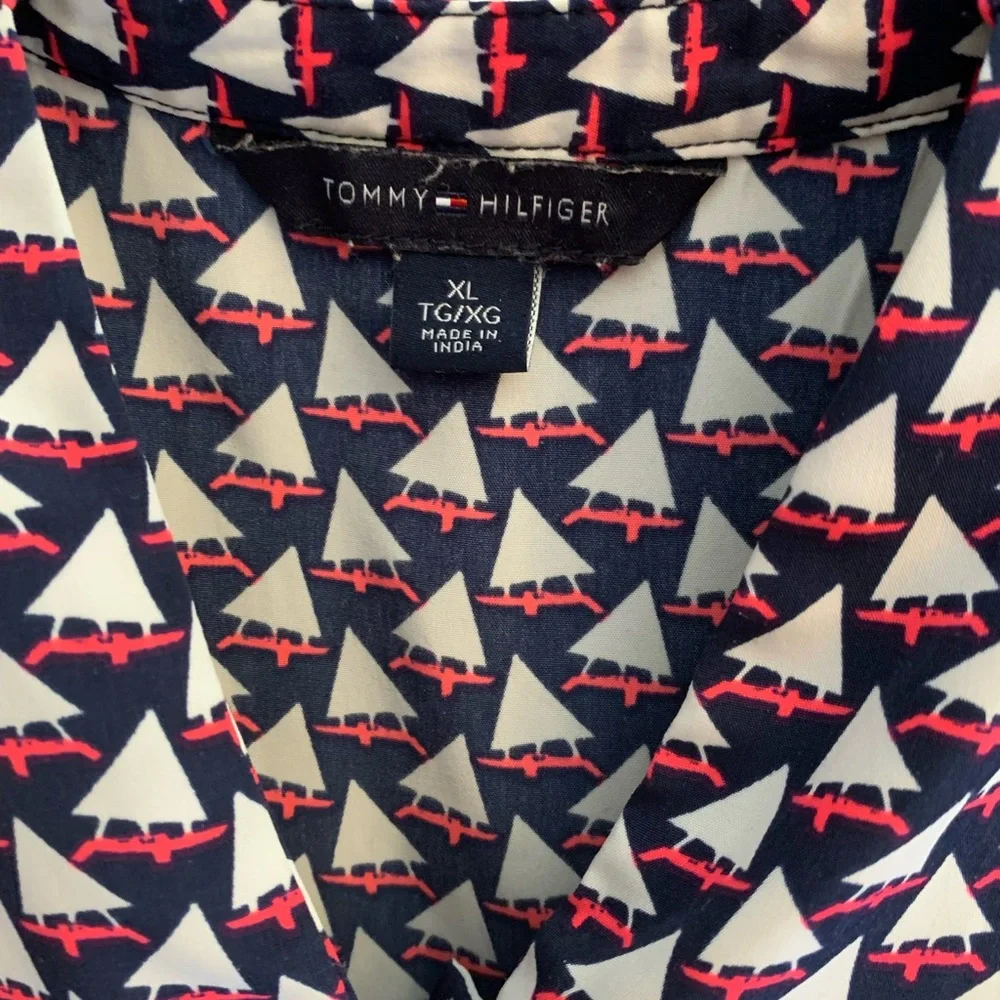 XL Tommy Hilfiger Womens Sleeveless Tank Top Sail Boat Golf Tennis Shirt preppy - Picture 4 of 6